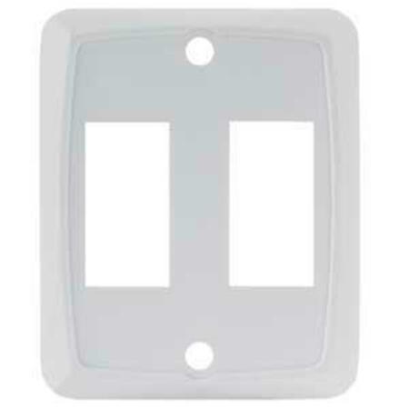 JR PRODUCTS Double Wall Plate - White J45-12875
